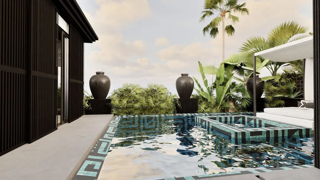 2 KAMAR TIDUR | ULUWATU. Villas in Bali for Sale: Vila di dalam Uluwatu, Bali untuk 433 Ribuan USD. Leasehold. Foto #4