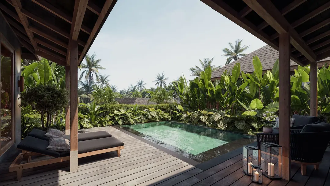2 KAMAR TIDUR | UBUD. Villas in Bali for Sale: Vila di dalam Ubud, Bali untuk 264 Ribuan USD. Leasehold. Foto #11