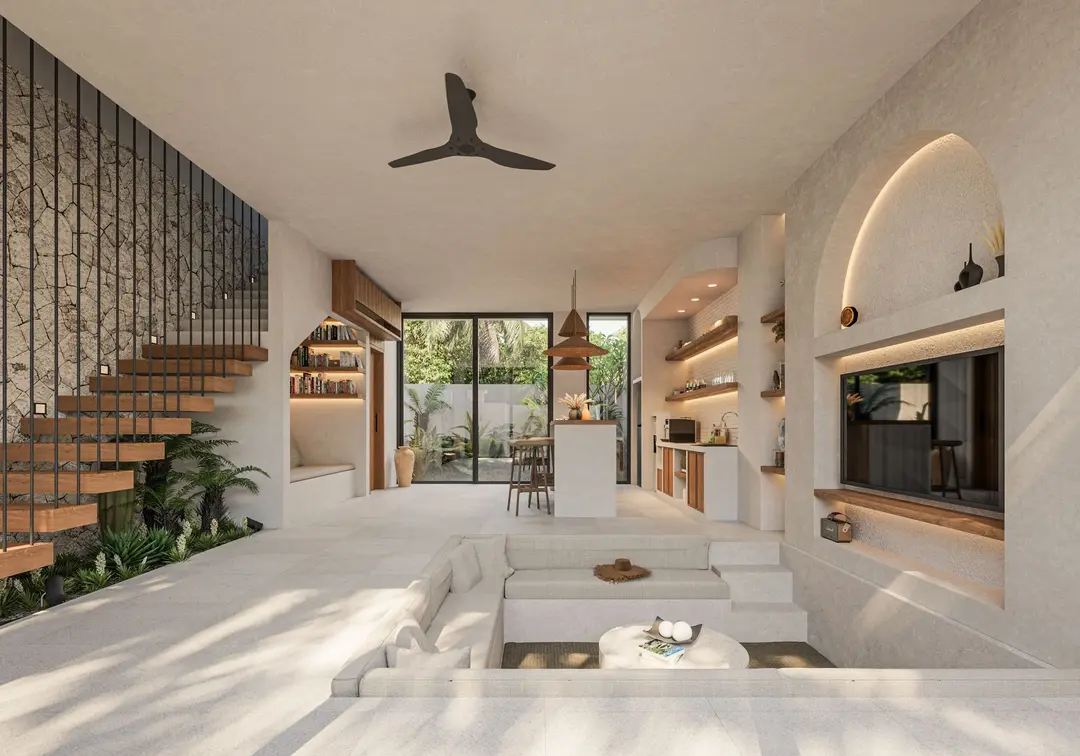 1 | 2 KAMAR TIDUR | ULUWATU. Villas in Bali for Sale: Вилла в Бингин, Балиан за 155 тыс. USD. Leasehold. Фото #9