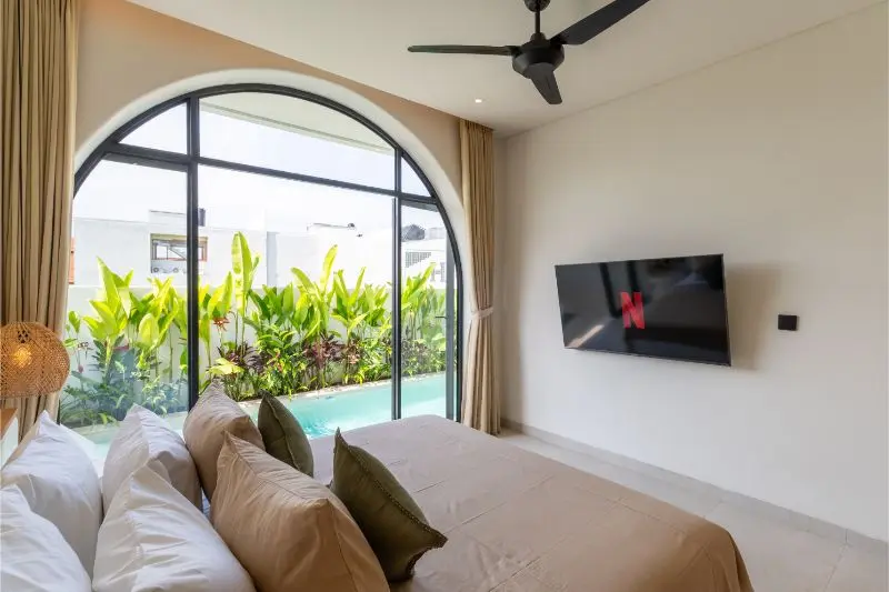 3 KAMAR TIDUR | SESEH. Villas in Bali for Sale: Vila di dalam Seseh, Bali untuk 378 Ribuan USD. Leasehold. Foto #4