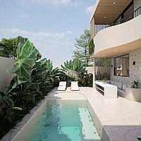 2 KAMAR TIDUR | ULUWATU. Villas in Bali for Sale: Vila di dalam Balangan, Bali untuk 273 Ribuan USD. Leasehold. Pratinjau foto #14