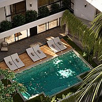 4 Kamar Tidur | Canggu. Villas in Bali for Sale: Vila di dalam Canggu, Bali untuk 600 Ribuan USD. Leasehold. Pratinjau foto #4