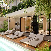 4 Kamar Tidur | Canggu. Villas in Bali for Sale: Vila di dalam Canggu, Bali untuk 600 Ribuan USD. Leasehold. Pratinjau foto #6