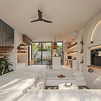 1 | 2 KAMAR TIDUR | ULUWATU. Villas in Bali for Sale: Вилла в Бингин, Балиан за 155 тыс. USD. Leasehold. Предварительный просмотр фото #9