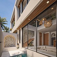 1 | 2 KAMAR TIDUR | ULUWATU. Villas in Bali for Sale: Вилла в Бингин, Балиан за 155 тыс. USD. Leasehold. Предварительный просмотр фото #2