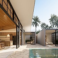 High ROI Potential: Five-Bedroom Villa with European Tropical Flair, Near Bingin Beach. Villas in Bali for Sale: Вилла в Бингин, Балиан за 625 тыс. USD. Leasehold. Предварительный просмотр фото #1