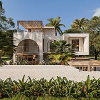 Discover three-bedroom mediterranean villa in Pererenan. Villas in Bali for Sale: Вилла в Чангу, Балиан за 782 тыс. USD. Leasehold. Предварительный просмотр фото #1