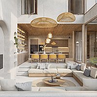 Discover three-bedroom mediterranean villa in Pererenan. Villas in Bali for Sale: Вилла в Чангу, Балиан за 782 тыс. USD. Leasehold. Предварительный просмотр фото #5