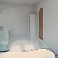 Two-Bedroom Mediterranean Villa with Rice Field Scenery in Canggu. Villas in Bali for Sale: Вилла в Чангу, Балиан за 231 тыс. USD. Leasehold. Предварительный просмотр фото #10