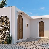 Two-Bedroom Mediterranean Villa with Rice Field Scenery in Canggu. Villas in Bali for Sale: Вилла в Чангу, Балиан за 231 тыс. USD. Leasehold. Предварительный просмотр фото #1