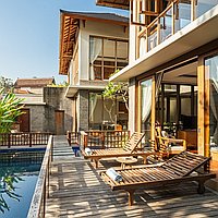 Three bedroom gated estate villa near Batu Bolong beach. Villas in Bali for Sale: Вилла в Чангу, Балиан за 593 тыс. USD. Freehold. Предварительный просмотр фото #1