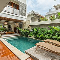 Modern comfort three-bedroom villa in Berawa. Villas in Bali for Sale: Вилла в Чангу, Балиан за 296 тыс. USD. Leasehold. Предварительный просмотр фото #1