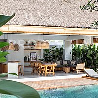 Elegant 3-Bedroom Villa In Heart Of Canggu. Villas in Bali for Sale: Вилла в Чангу, Балиан за 5,2 млрд. IDR. Leasehold. Предварительный просмотр фото #1