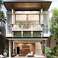 Modern Traditional Living In Berawa. Villas in Bali for Sale: Вилла в Берава (Чангу), Балиан за 24,3 млн. RUB. Leasehold. Предварительный просмотр фото #9