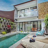 Elegant living with rice field views in Padonan. Villas in Bali for Sale: Вилла в Чангу, Балиан за 209 тыс. USD. Leasehold. Предварительный просмотр фото #1