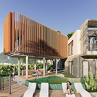 Stunning Ocean And River View 5 Bedroom Villa In Pererenan. Villas in Bali for Sale: Вилла в Чангу, Балиан за 1650 тыс. USD. Leasehold. Предварительный просмотр фото #1