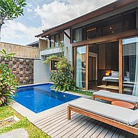 Freehold 1-bedroom investment villa in Canggu . Villas in Bali for Sale: Vila di dalam Canggu, Bali untuk 4,5 Miliar IDR. Freehold. Pratinjau foto #1