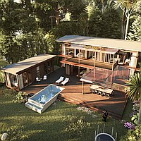 Elegant family villa in sustainable estate in North of Tumbak Bayuh. Villas in Bali for Sale: Вилла в Чангу, Балиан за 650 тыс. USD. Leasehold. Предварительный просмотр фото #1