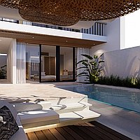 Freehold gated estate three-bedroom villa in Canggu. Villas in Bali for Sale: Вилла в Чангу, Балиан за 255 тыс. USD. Freehold. Предварительный просмотр фото #1