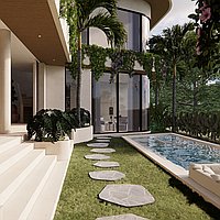 Charming Mediterranean-Style Four Bedroom Villa with Rooftop Bar and Plunge Pool, Canggu. Villas in Bali for Sale: Вилла в Чангу, Балиан за 630 тыс. USD. Leasehold. Предварительный просмотр фото #4