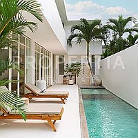 Stunning Modern Villa Walking Distance To Berawa Beach. Villas in Bali for Sale: Vila di dalam Berawa (Canggu), Bali untuk 6,2 Miliar IDR. Leasehold. Pratinjau foto #12