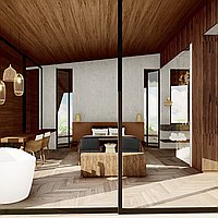 Iconic high quality five bedroom villa in Pererenan. Villas in Bali for Sale: Вилла в Чангу, Балиан за 1436 тыс. USD. Leasehold. Предварительный просмотр фото #6