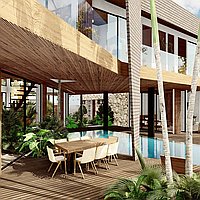 Iconic high quality five bedroom villa in Pererenan. Villas in Bali for Sale: Вилла в Чангу, Балиан за 1436 тыс. USD. Leasehold. Предварительный просмотр фото #3