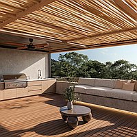 Pererenan's exclusive riverside villa. Villas in Bali for Sale: Вилла в Чангу, Балиан за 818 тыс. USD. Leasehold. Предварительный просмотр фото #10