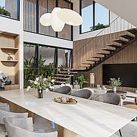 Pererenan's exclusive riverside villa. Villas in Bali for Sale: Вилла в Чангу, Балиан за 818 тыс. USD. Leasehold. Предварительный просмотр фото #4