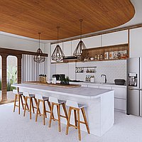 Luxurious oasis in the heart of Batu Bolong. Villas in Bali for Sale: Вилла в Чангу, Балиан за 1245 тыс. USD. Freehold. Предварительный просмотр фото #7