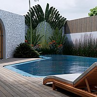 Luxurious oasis in the heart of Batu Bolong. Villas in Bali for Sale: Вилла в Чангу, Балиан за 1245 тыс. USD. Freehold. Предварительный просмотр фото #3