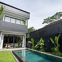 Stylish 4-bedroom villa in serene Tumbak Bayuh . Villas in Bali for Sale: Вилла в Чангу, Балиан за 388 тыс. USD. Leasehold. Предварительный просмотр фото #2