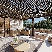 Stunning Modern Contemporary Villa In Pererenan. Villas in Bali for Sale: Vila di dalam Pererenan (Canggu), Bali untuk 10,7 Miliar IDR. Leasehold. Pratinjau foto #6