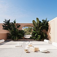 Exclusive 2-bedroom villa with rooftop terrace in Berawa. Villas in Bali for Sale: Vila di dalam Canggu, Bali untuk 3,9 Miliar IDR. Leasehold. Pratinjau foto #6