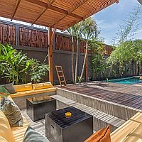 Best position two bedroom Berawa villa for lease. Villas in Bali for Sale: Вилла в Чангу, Балиан за 261 тыс. USD. Leasehold. Предварительный просмотр фото #2