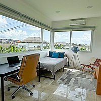 Contemporary 3-Bedroom Villa with Rice Field Views in Tumbak Bayuh. Villas in Bali for Sale: Vila di dalam Canggu, Bali untuk 4,4 Miliar IDR. Leasehold. Pratinjau foto #13