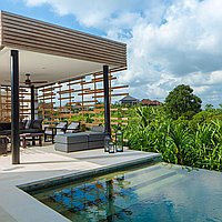 Tropical sanctuary with amazing rice field view in Tumbak Bayuh. Villas in Bali for Sale: Вилла в Чангу, Балиан за 1736 тыс. USD. Leasehold. Предварительный просмотр фото #3