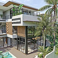 Exquisite Four-Bedroom Villa with Ocean Views Just Steps Away from Lima Beach, Pererenan. Villas in Bali for Sale: Вилла в Чангу, Балиан за 620 тыс. USD. Leasehold. Предварительный просмотр фото #1