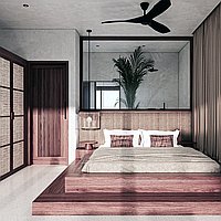 One Bedroom contemporary open- plan living apartment. Villas in Bali for Sale: Вилла в Чангу, Балиан за 157 тыс. USD. Leasehold. Предварительный просмотр фото #5