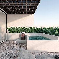 One Bedroom contemporary open- plan living apartment. Villas in Bali for Sale: Вилла в Чангу, Балиан за 157 тыс. USD. Leasehold. Предварительный просмотр фото #7