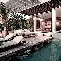 Luxurious One Bedroom Tropical Living Apartment. Villas in Bali for Sale: Вилла в Чангу, Балиан за 160 тыс. USD. Leasehold. Предварительный просмотр фото #6