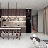 Luxurious One Bedroom Tropical Living Apartment. Villas in Bali for Sale: Вилла в Чангу, Балиан за 160 тыс. USD. Leasehold. Предварительный просмотр фото #3