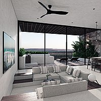 One Bedroom contemporary open- plan living apartment. Villas in Bali for Sale: Вилла в Чангу, Балиан за 157 тыс. USD. Leasehold. Предварительный просмотр фото #2