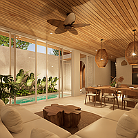 Modern 3-bedroom villa in Tumbak Bayuh for lease. Villas in Bali for Sale: Вилла в Чангу, Балиан за 183 тыс. USD. Leasehold. Предварительный просмотр фото #3