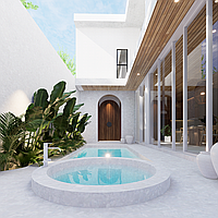 Modern 3-bedroom villa in Tumbak Bayuh for lease. Villas in Bali for Sale: Вилла в Чангу, Балиан за 14,4 млн. RUB. Leasehold. Предварительный просмотр фото #1