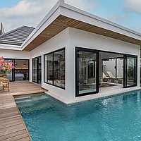 Clean and simple design with U-shape pool in Padonan. Villas in Bali for Sale: Vila di dalam Canggu, Bali untuk 2,8 Miliar IDR. Leasehold. Pratinjau foto #1