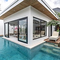Clean and simple design with U-shape pool in Padonan. Villas in Bali for Sale: Vila di dalam Canggu, Bali untuk 2,8 Miliar IDR. Leasehold. Pratinjau foto #9