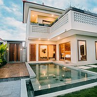Newly built tranquil villa near Pererenan beach. Villas in Bali for Sale: Vila di dalam Canggu, Bali untuk 4,7 Miliar IDR. Leasehold. Pratinjau foto #1
