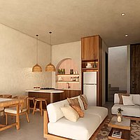 Gorgeous One-Bedroom Villa in a Secure Townhouse Complex in Buduk. Villas in Bali for Sale: Вилла в Чангу, Балиан за 100 тыс. USD. Leasehold. Предварительный просмотр фото #4