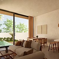 Gorgeous One-Bedroom Villa in a Secure Townhouse Complex in Buduk. Villas in Bali for Sale: Вилла в Чангу, Балиан за 100 тыс. USD. Leasehold. Предварительный просмотр фото #6